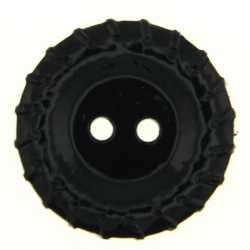 Knopf Lack Leder Imitat LE-20schwarz