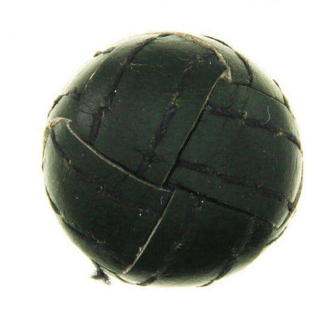 Knopf echt Leder LE-31 grün