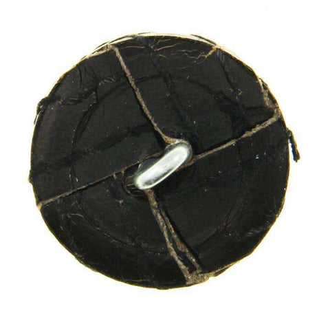 Knopf echt Leder LE-31 schwarz