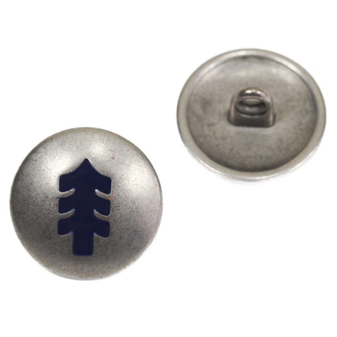 Knopf mit Blauem Tannenbaum MK 267as