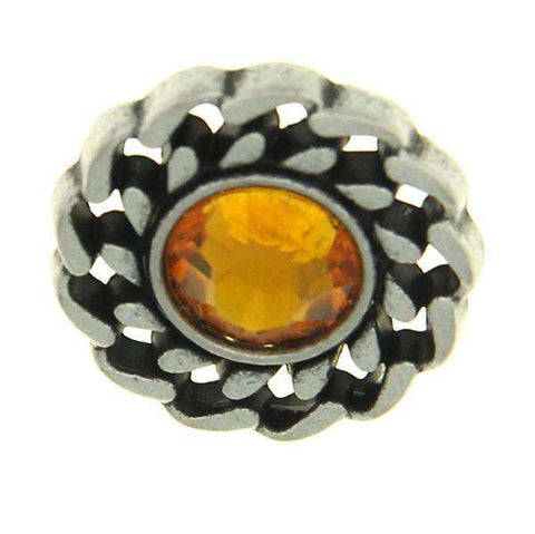 Strass Knopf ST-21as topaz