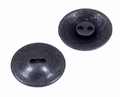 2-Loch Metall Knopf schwarz Kupfer