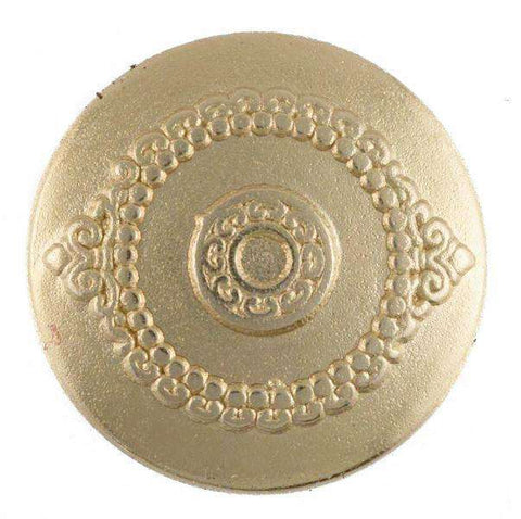 Metall Knopf mit Blume MK-242g