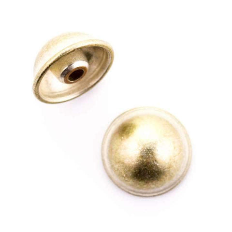 Zierniete Halbkugel NT-50-silber-messing
