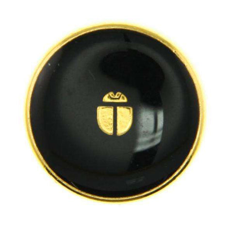 Ösen Knopf emaillierter Käfer MK-108 Schwarz