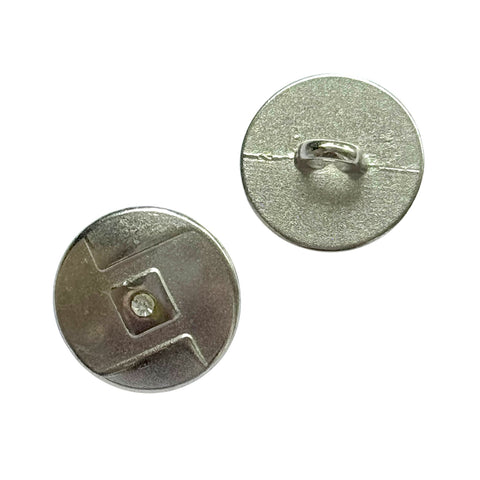 Ösenknopf mit Strassstein MK-395s