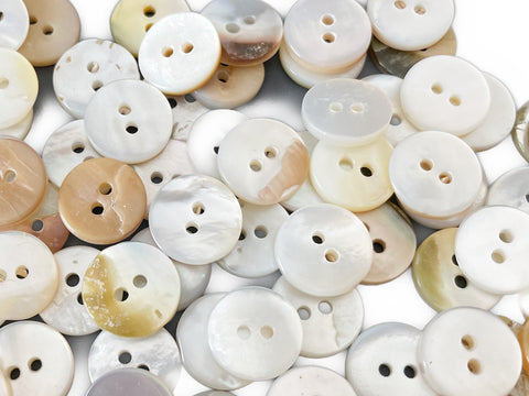 Perlmutt Blusen und Hemd Knöpfe 50 Stk. Sortiment