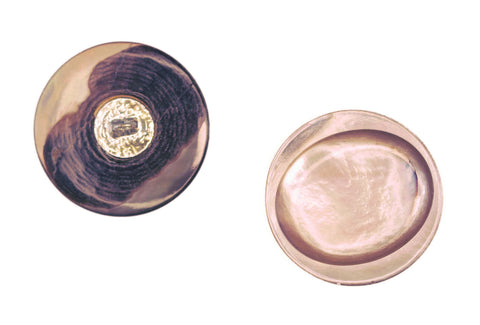 Trocas Perlmutt Knopf Öse pl-gr-260-braun