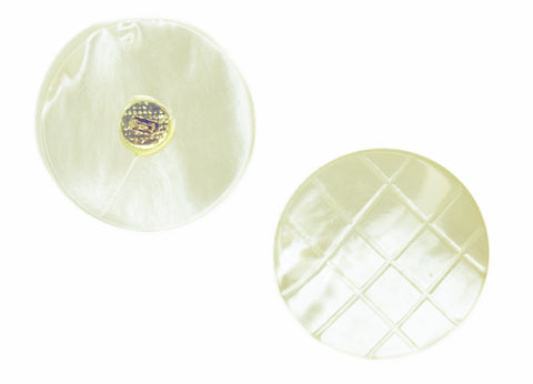 Makassar Perlmutt Knopf creme Öse pl-gr-500-creme