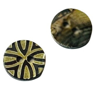 Perlmuttknopf Ranken PL-3-A-braun-beige