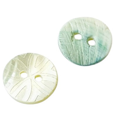 Perlmuttknopf Ranken PL-3-A-weiß