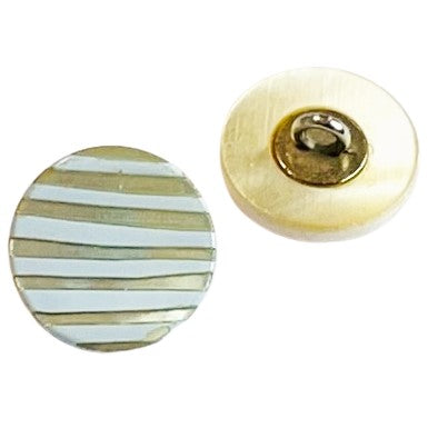 Perlmutt Knopf mit Zebra Muster pl-49-hell-blau