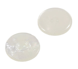 Perlmuttimitat Knopf pli-3-weiss