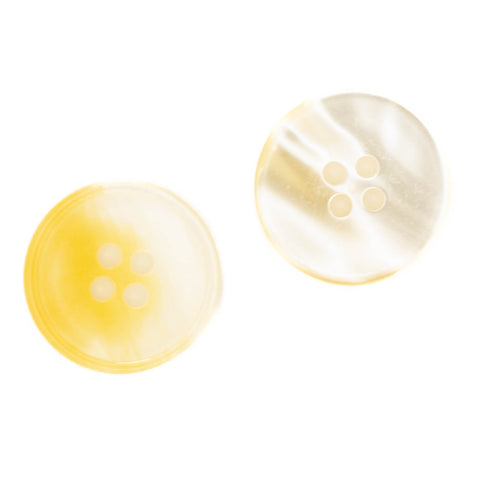 Perlmuttimitat Knopf mit schmalem Rand pli-14-creme