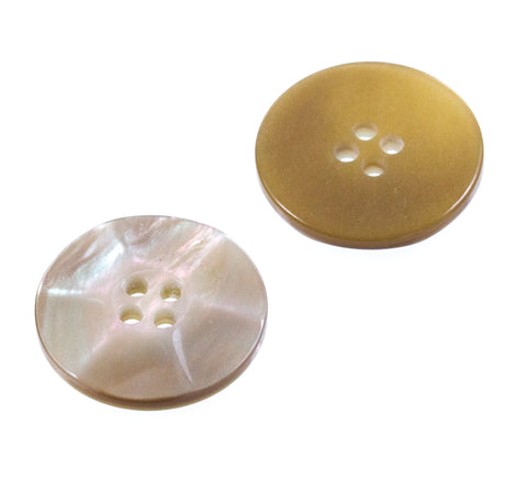 Perlmuttimitat Knopf pli-4-beige