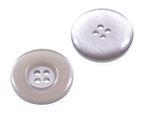 Perlmuttimitat Knopf pli-5-grau