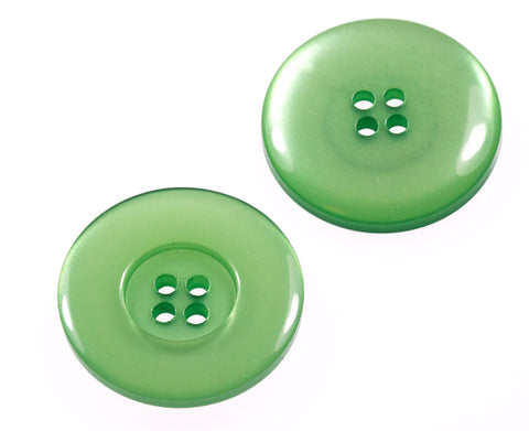Perlmuttimitat Knopf pli-5-grün