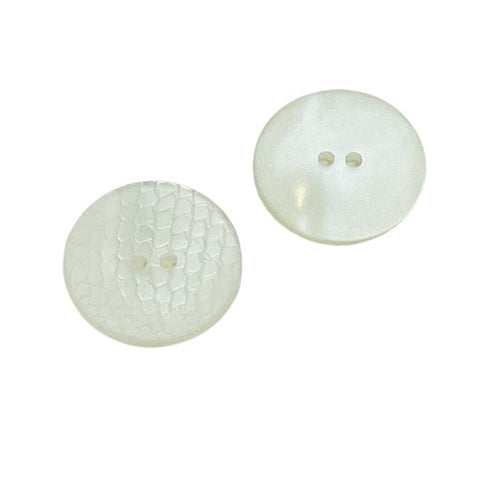 Perlmuttimitat Knopf Wabenmuster pli-20-creme