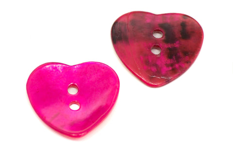 2-Loch Perlmuttknöpfe echt Agoya Perlmutt Pink PL-12