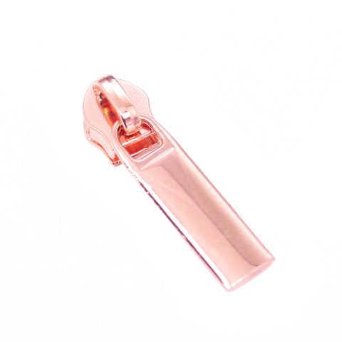 Reißverschluss Schieber silber 7 mm rose-gold