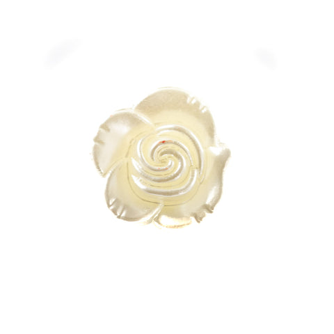 Rosen Knopf seidig glänzend creme