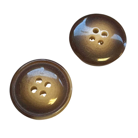 Sakko Knopf beige Braun 4-Loch KBR-21 20 mm