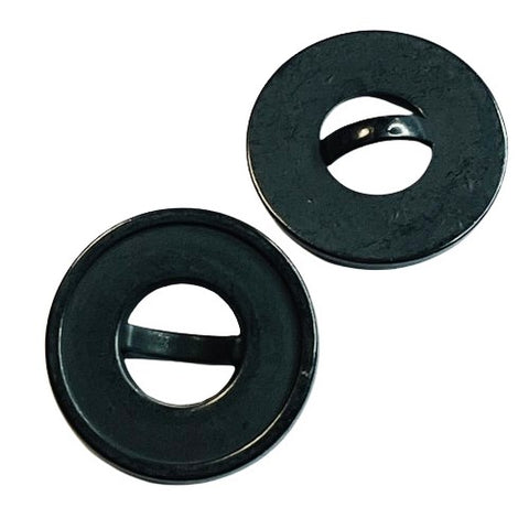 Schlitz Bändchen Knopf TK-141-schwarz-kupfer