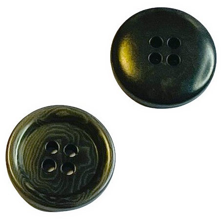 Steinnuss Knopf STN-43-grüne-braun
