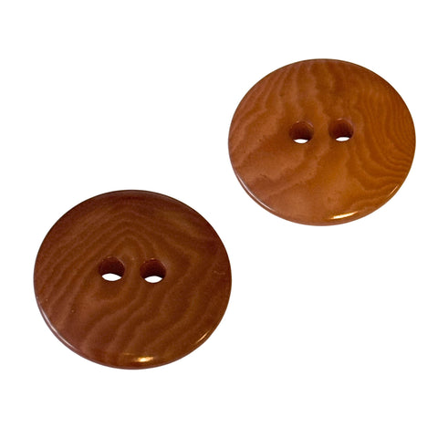Steinnuss Knopf Schoko 2-Loch STN-5