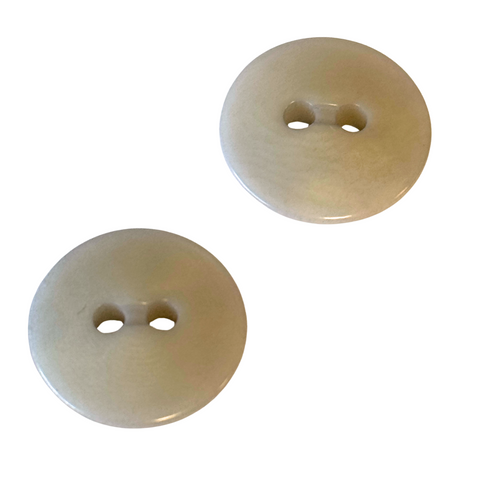 Steinnuss Knopf grau 2-Loch STN-5