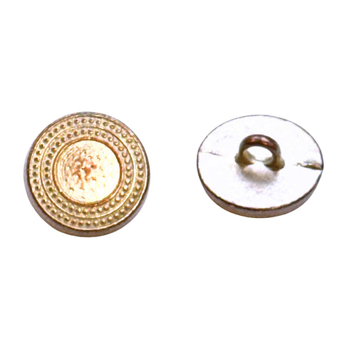 Trachtenknopf Kupfer-Silber mit Zierrand TK-48-KS