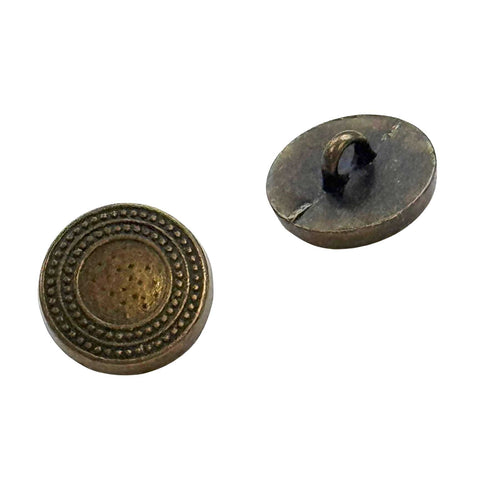 Trachtenknopf Altmessing mit Zierrand TK-48-AG