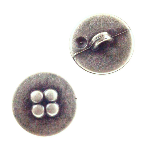 Trachten Knopf Hut Form Edelweiß tk-26-altsilber