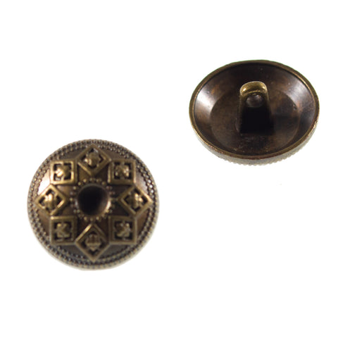 Trachten Knopf Stern Muster tk-47-messing