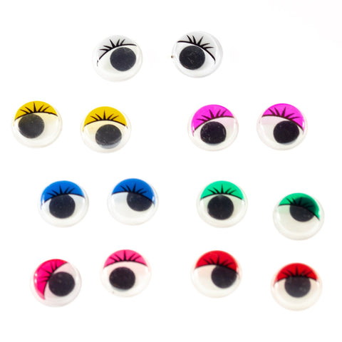 Wackelaugen mit farbigen Lid