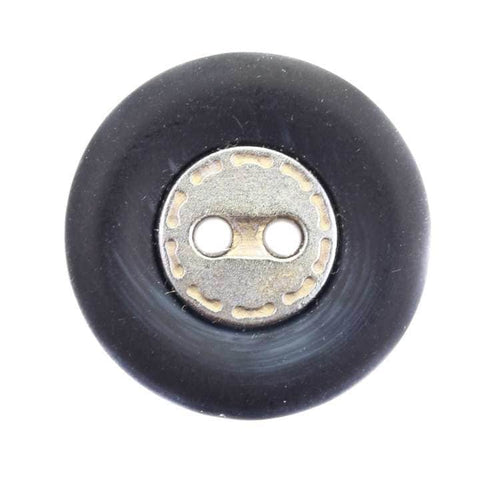 Knopf Marineblau Silber KBL-40