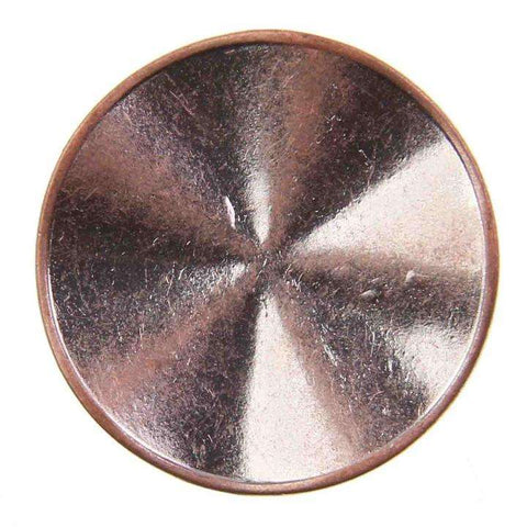 Blumen Knopf MK-20k – Metall, Öse, 15–25 mm, Hell Kupfer