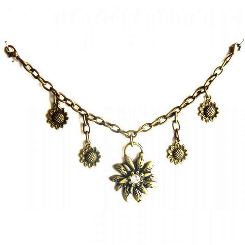 Charivari Edelweiß mit Swarovski Kristall TA-259ag Crystal