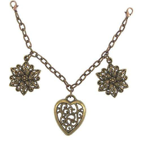 Charivari Herz u. Bluete altgold TA-255ag