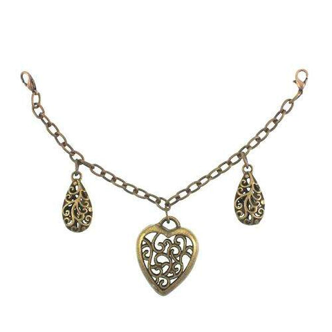 Charivari Herz u. Tropfen altgold TA-254ag