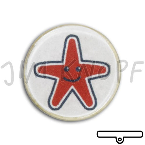 Knopf aus Cocos Seestern