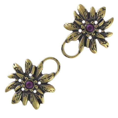 Miederöse Edelweiß TS-100 fuchsia altgold