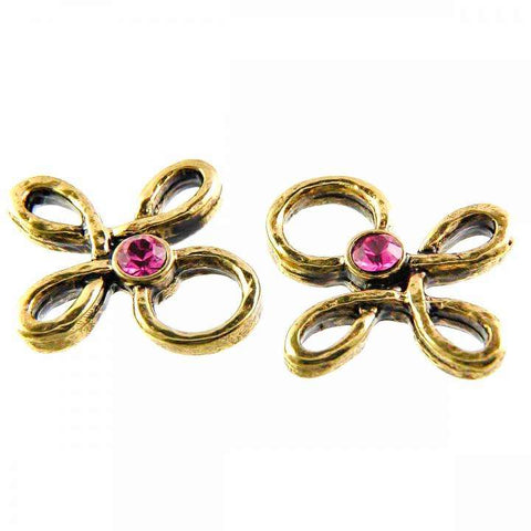 Miederöse Kleeblatt TS-16 rose gold TS-16g rose