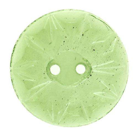 Transparenter 2-Loch Knopf mit Muster KGR-29