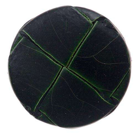 Knopf echt Leder LE-13grue