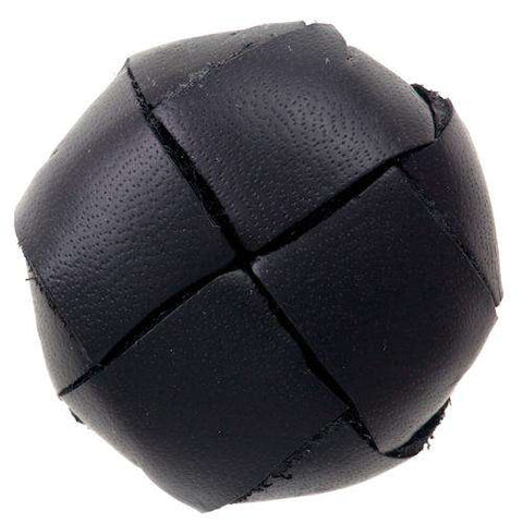 Knopf echt Leder LE-15 Schwarz