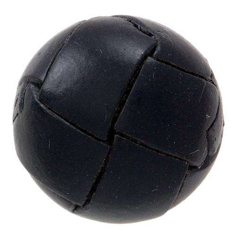 Knopf echt Leder LE-26schw