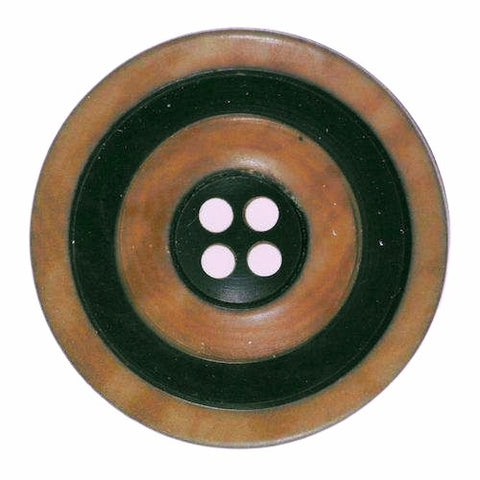 Brauner Schwarzer Steinnuss-Knopf 15 mm – für Sakkos & elegante Jacken, vegan & natürlich