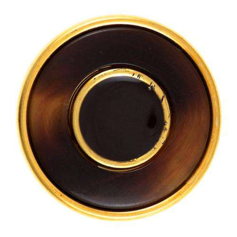 Knopf braun Gold KGO-14 braun