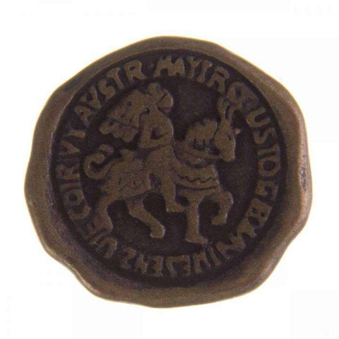 Wappen Knopf mit Öse Messing mk-67ag